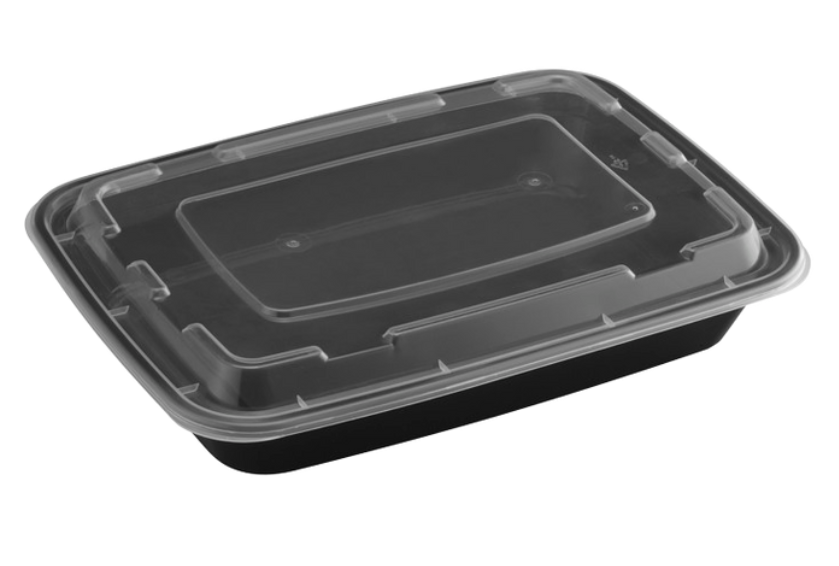 58oz Microwaveable Container with Lid, 150 sets